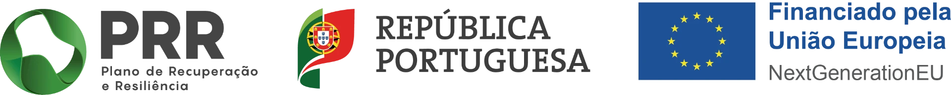 PRR – Plano de Recuperação e Resiliência | República Portuguesa | Financiado pela União Europeia – NextGenerationEU